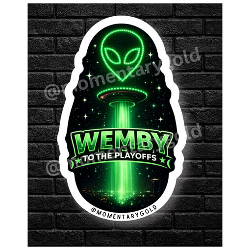 Wemby, The Alien, Playoffs, Stars Holographic Finish