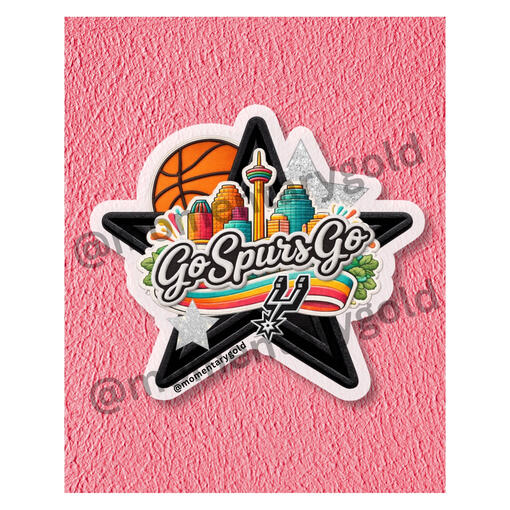 Spurs Fan “Patch”, Holographic Finish